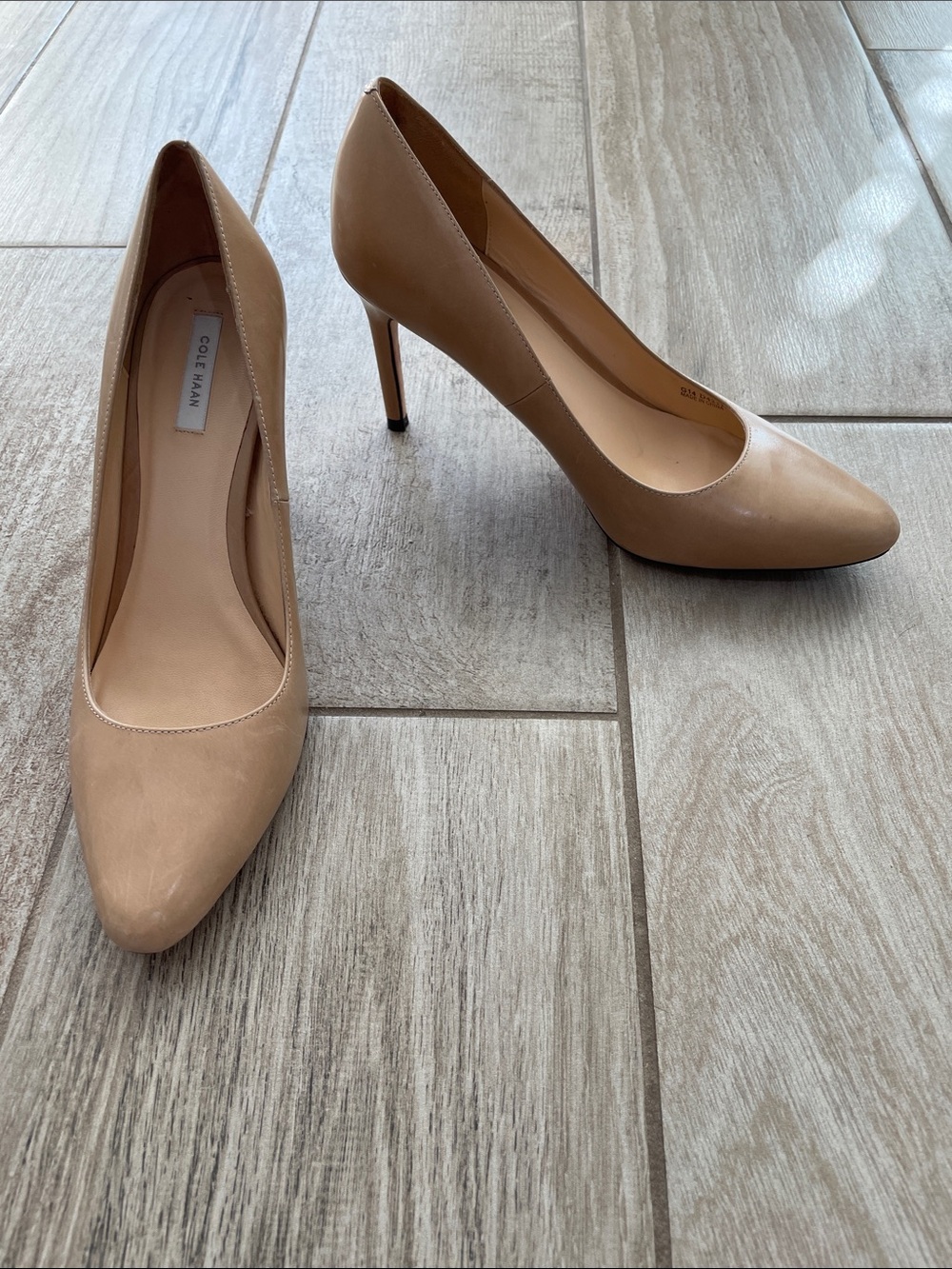 Cole Haan classic beige heels, size 8.5